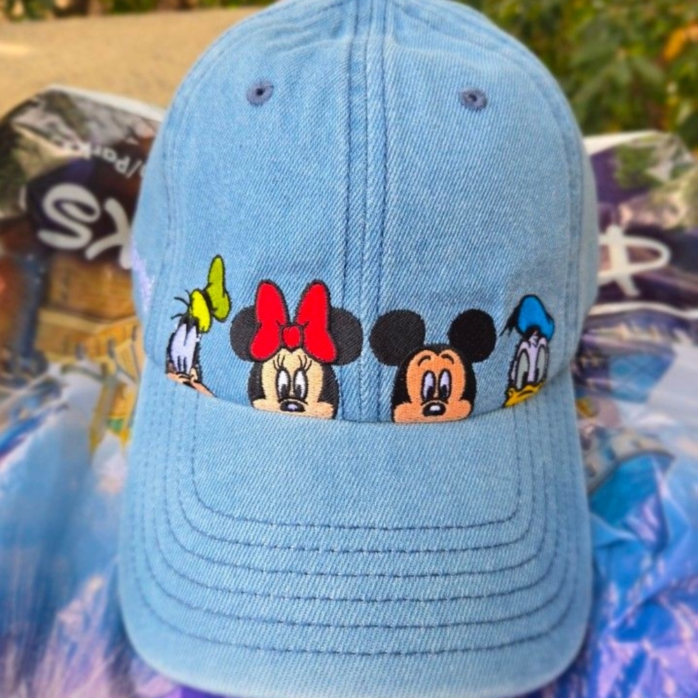 Blue Cap with Iconic Cartoon Characters